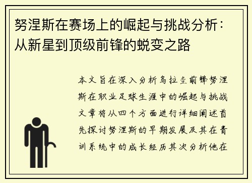 努涅斯在赛场上的崛起与挑战分析：从新星到顶级前锋的蜕变之路